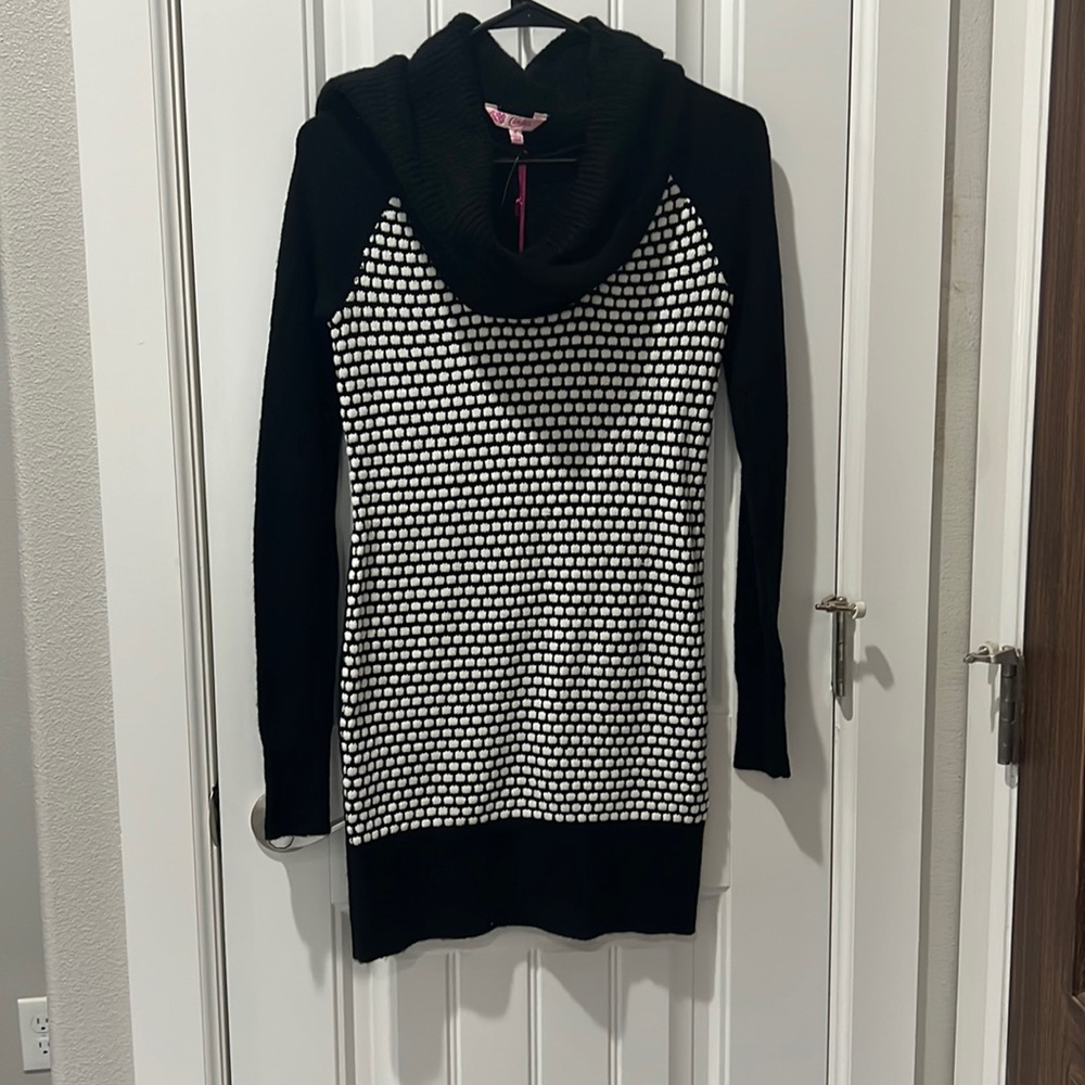 Candie’s Black and White Polka Dot Sweater